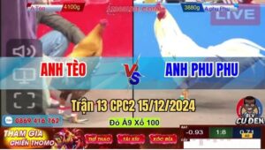 Trận 13 CPC2 15/12/2024 Anh Phu Phu Hạ Anh Tèo Đen Lụm Nhẹ Cái Xổ 100