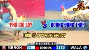 Trận 15 CPC1 26/7/2025 - Anh Phú Cai Lậy Và Anh Hoàng Đồng Tháp
