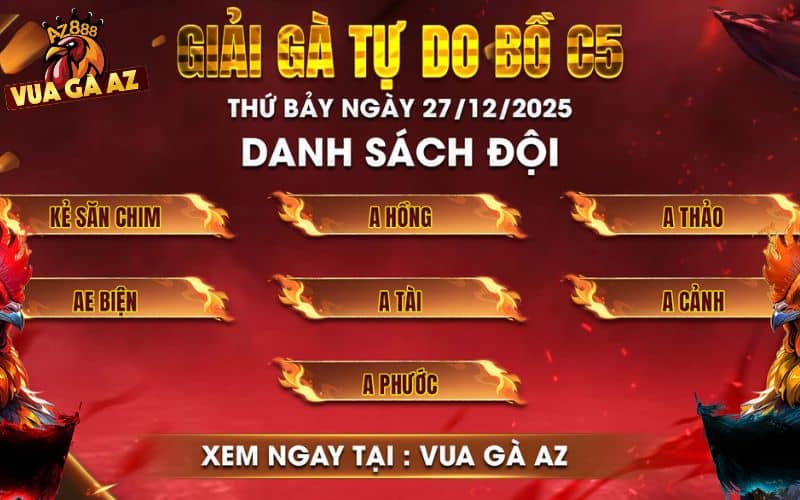 Danh sách các đội đăng ký tham gia